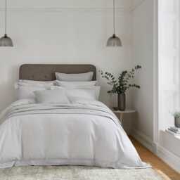 Bedeck of Belfast Fine Linens Vendi Double Duvet Cover, Silver - thumbnail 2