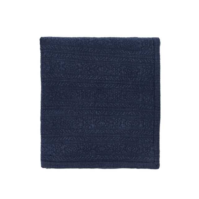Bedeck of Belfast Stafford Quilted Throw, Navy - image 1