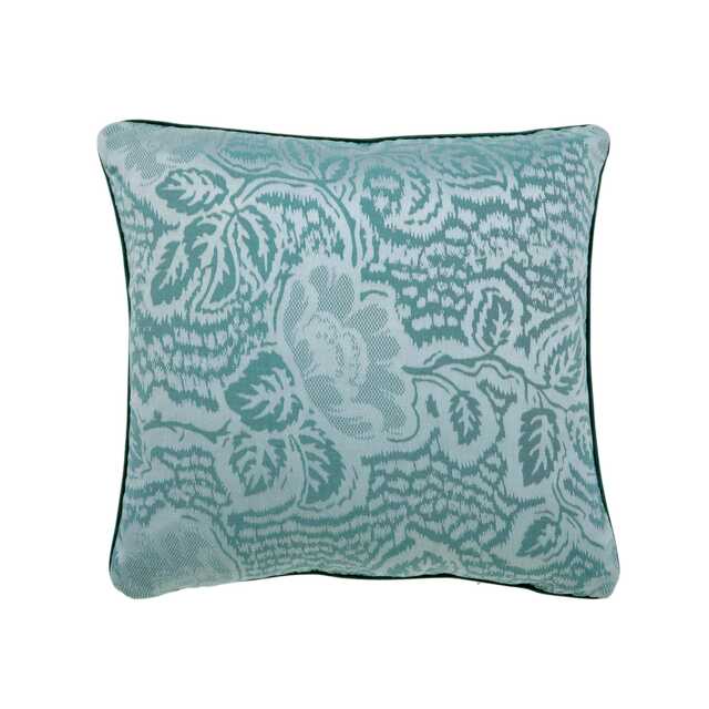Ted Baker Magnolia Jacquard Cushion 45cm x 45cm, Teal - image 1