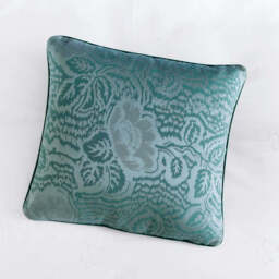 Ted Baker Magnolia Jacquard Cushion 45cm x 45cm, Teal - thumbnail 2