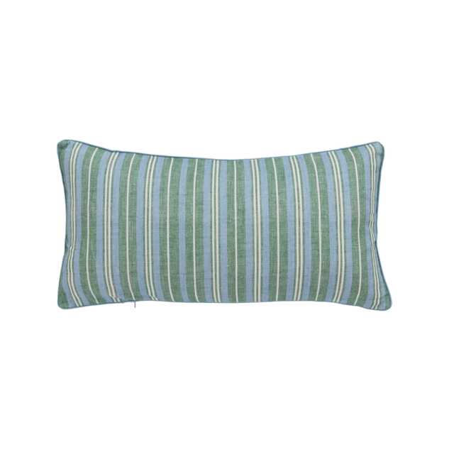 Joules Country Club Cushion 30cm x 60cm, Blue/Green - image 1