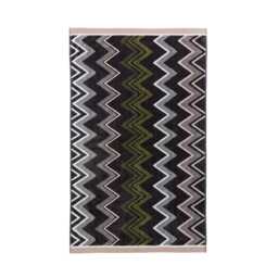 Bedeck of Belfast Claudia Bath Sheet, Charcoal Green Pink