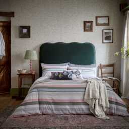 Joules Bohemian Stripe Single Duvet Cover Set, Multi - thumbnail 2