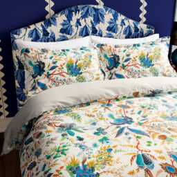 Harlequin Sophie Robinson Wonderland Floral Single Duvet Cover Set, Lapis
