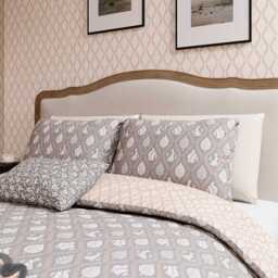 Helena Springfield Harvest Moon Woodland Trellis Super Kingsize Duvet Cover SET, Graphite/Copper