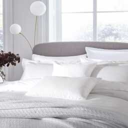 Bedeck of Belfast Fine Linens Kham Oxford Pillowcase, White - thumbnail 2