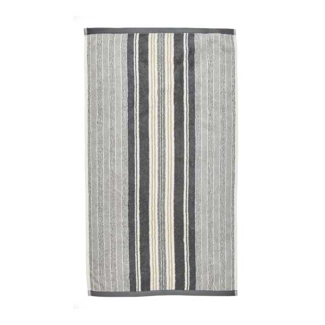 Helena Springfield Long Island Beach House Stripe Hand Towel, Linen & Grey - image 1
