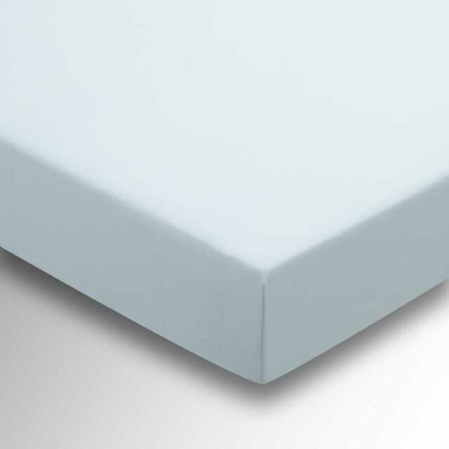 Helena Springfield Percale Single (36cm Deep) Fitted Sheet, Duck Egg