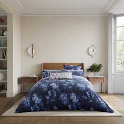 Bedeck of Belfast Nahla Super Kingsize Duvet Cover Set, Cobalt Blue & Navy - thumbnail 2