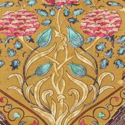 William Morris Seasons By May Quilted Throw, Saffron - thumbnail 2