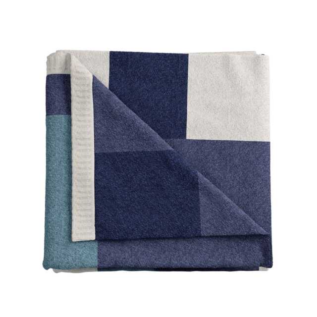 Helena Springfield Patchwork Throw, Blue