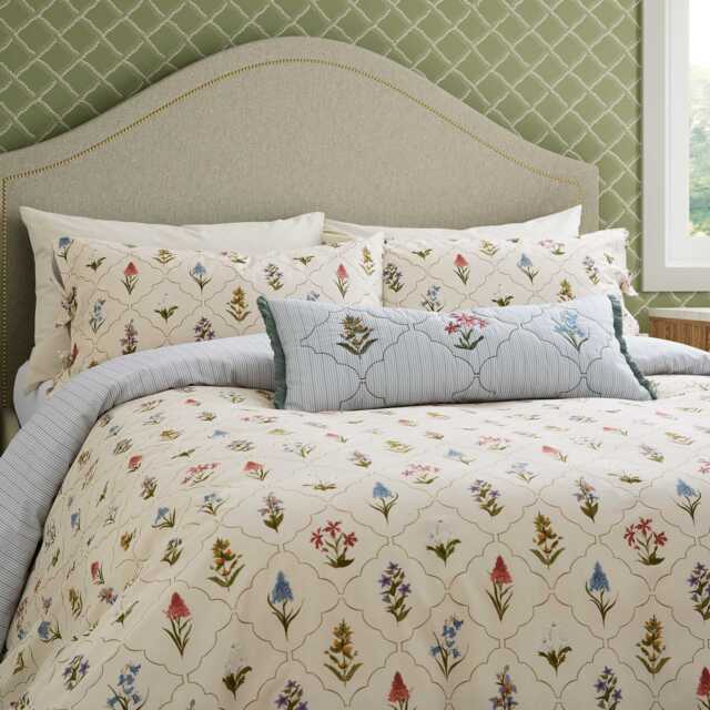 Sanderson x National Trust Spring Meadow Single Duvet Cover SET, May - image 1