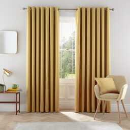 "Helena Springfield Eden Lined Curtains 66"" x 90"", Chartreuse" - thumbnail 1