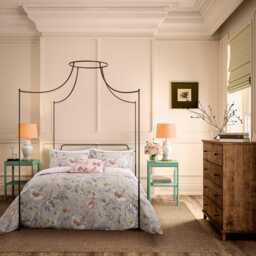 English Heritage Suffolk Garden Kingsize Duvet Cover SET, Birch - thumbnail 2