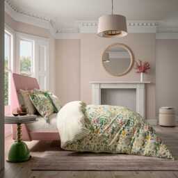 V&A Wild Garden Double Duvet Cover SET, Green - thumbnail 2
