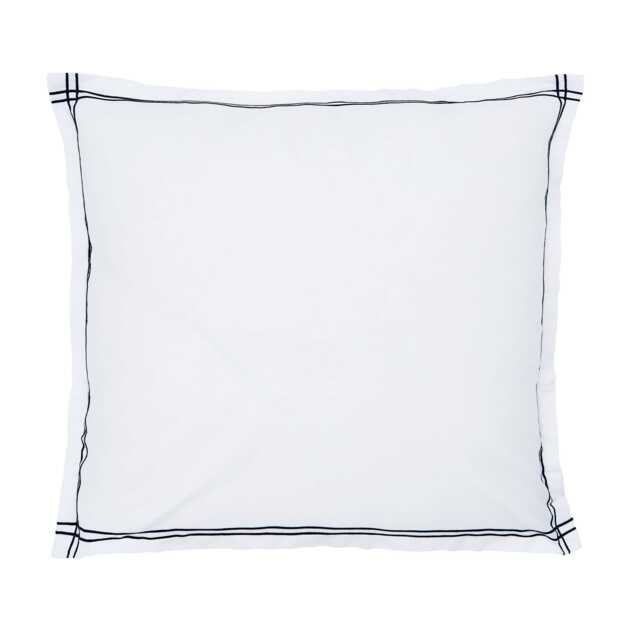 Bedeck of Belfast Ellis Pair of Square Oxford Pillowcases, Navy Blue - image 1
