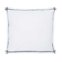 Bedeck of Belfast Ellis Pair of Square Oxford Pillowcases, Navy Blue