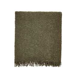 Bedeck of Belfast Boucle Throw, Olive