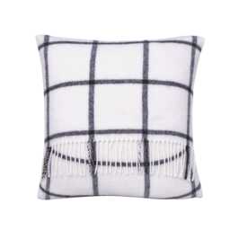 Murmur Beau Wool Cushion 45cm x 45cm, Storm Grey - thumbnail 1