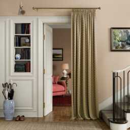 "Joules Floral Foulard Lined Curtains 66"" x 90"", Ochre" - thumbnail 2