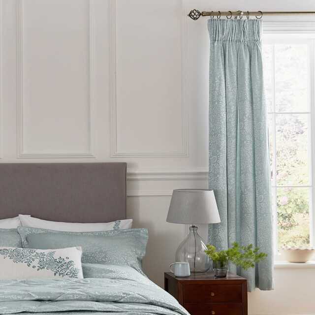 "1951 Atea Lined Curtains 66"" x 72"", Duck Egg" - image 1