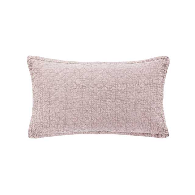 Bedeck of Belfast Stonewashed Cotton Pair of Standard Pillowcases, Pink - image 1