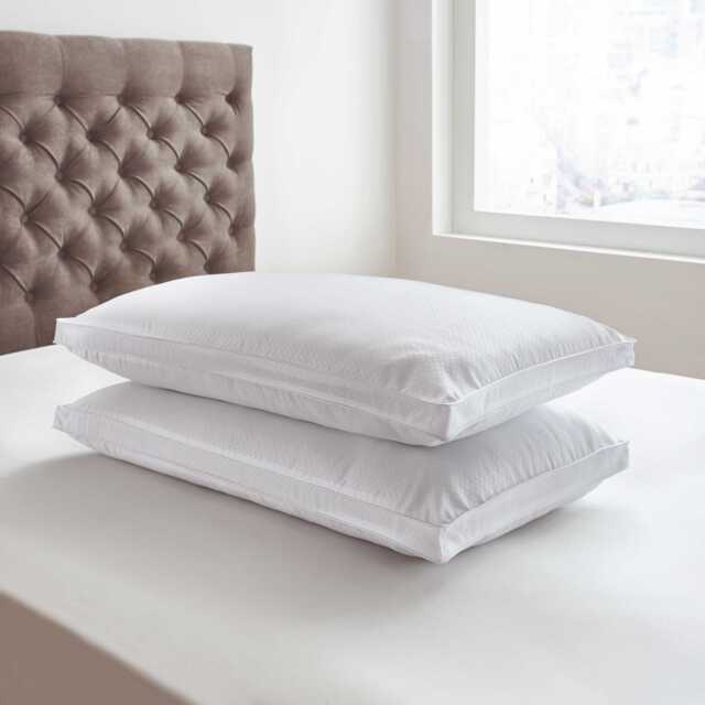 By Bedeck Platinum Collection Microcheck Pillow Pair - image 1