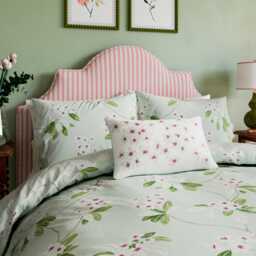 Sanderson Oleander Single Duvet Cover Set, Aqua - thumbnail 1
