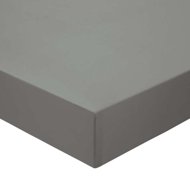 Murmur 500 Thread Count Single Fitted Sheet, Storm Grey