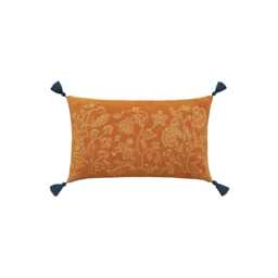 William Morris Honeysuckle & Tulip Cushion 50cm x 30cm, Saffron - thumbnail 1