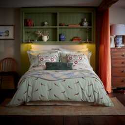 Joules The Pheasant Single Duvet Cover Set, Khaki - thumbnail 2