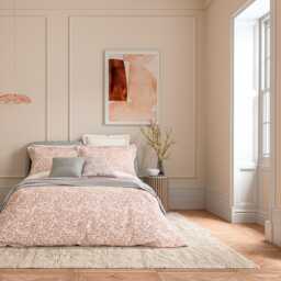 Bedeck of Belfast Celina Kingsize Duvet Cover Set, Coral - thumbnail 2