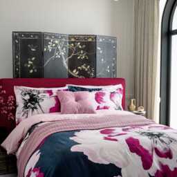 Ted Baker Inky Bloom Double Duvet Cover SET, Navy - thumbnail 1