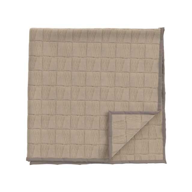 Bedeck of Belfast Rana Quilted Throw, Warm Grey - image 1
