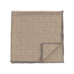 Bedeck of Belfast Rana Quilted Throw, Warm Grey - thumbnail 1