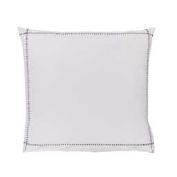 Bedeck of Belfast Florence Pair of Square Oxford Pillowcases, Chalk/Charcoal