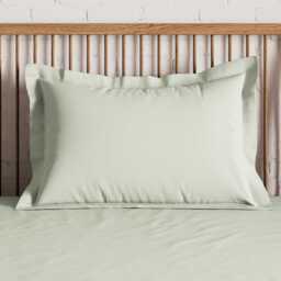By Bedeck 500 Thread Count Plain Dye Pair of Oxford Pillowcases, Sage