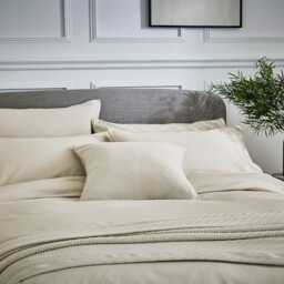 Bedeck of Belfast Fine Linens Andaz Sham Pillowcase, Linen - thumbnail 2