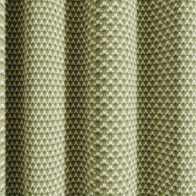 "Ted Baker Palm Geo Lined Curtains 66"" x 72"", Green" - image 1