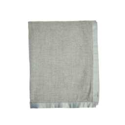 Bedeck of Belfast Amalia Throw, White/Silver - thumbnail 1