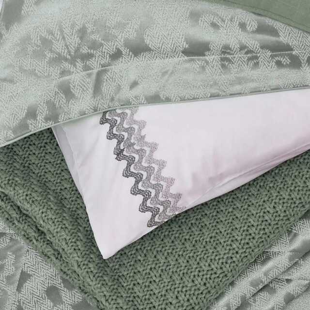 1951 Kadir Pair of Standard Pillowcases, Sage - image 1