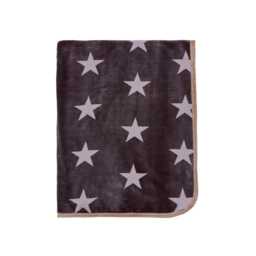 Helena Springfield Long Island Star Fleece Throw, Charcoal & Linen