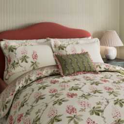 Sanderson Chestnut Tree Cushion 60cm x 40cm, Coral - thumbnail 2