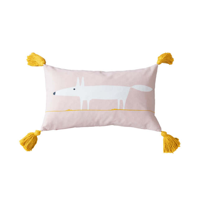 Scion Mr Fox Cushion 50cm x 30cm, Milkshake - image 1