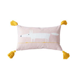 Scion Mr Fox Cushion 50cm x 30cm, Milkshake - thumbnail 1