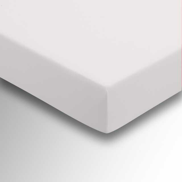 Helena Springfield Percale Double Fitted Sheet, Silver