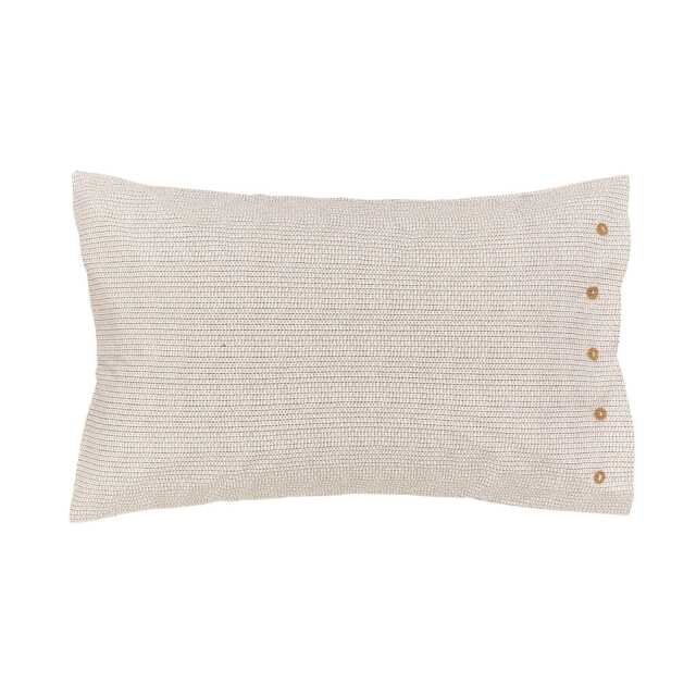 Bedeck of Belfast Harun Pair of Standard Pillowcases, Charcoal & Tan - image 1