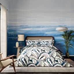 Harlequin Calathea Double Duvet Cover Set, Cornflower - thumbnail 2