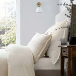 Murmur Seren Oxford Pillowcase, Ivory - thumbnail 2