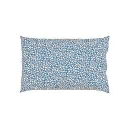 Land & Shore Berry Grove Pair of Standard Pillowcases, Blue/Red